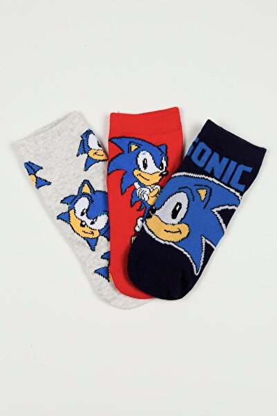 Disney Παιδικές Κάλτσες για Αγόρι Sonic Χρώματος Πολύχρωμo EZO6037.PACK2