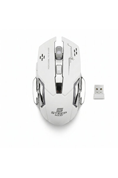 Steep Solid Kablosuz RGB Gaming Mouse Şarjlı 2400 Dpı 2.4g Hızlı Bağlantı Fps...