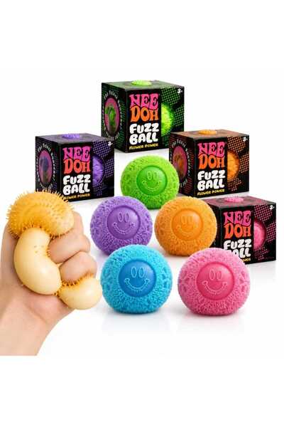 Issa Minge Antistres Smiley Face 6.5cm, Jucărie Senzorială Squishy cu Țepi Mo...