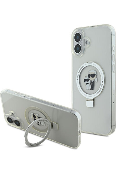 Karl Lagerfeld Karl Choupette Back Cover Plastic / Silicone White (iPhone 16 ...