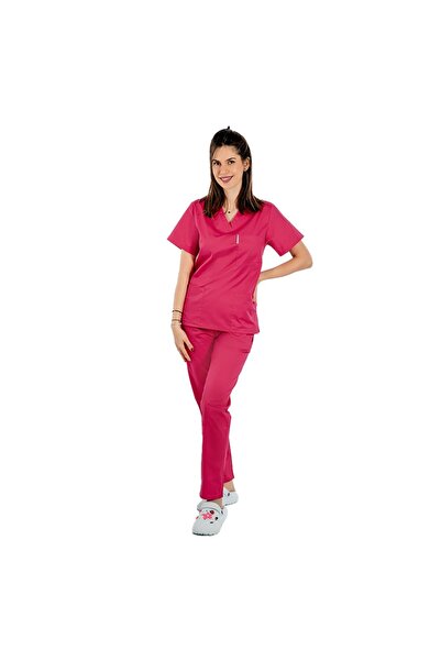 RUNI Medical cycling suit, V-neck blouse, three pockets and Stretchy trousers