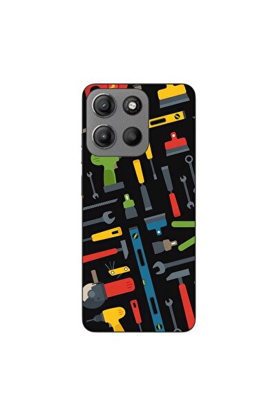 OEM Husa compatibila cu Motorola Moto G15 Silicon Gel Tpu Model Unelte Pattern