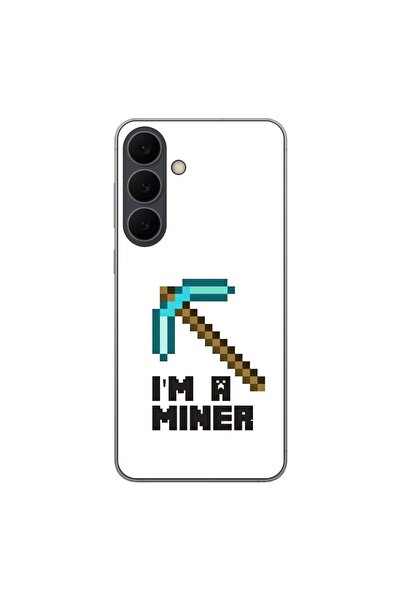 OEM Husa compatibila cu Samsung Galaxy S25 FE Silicon Gel Tpu Model Minecraft...