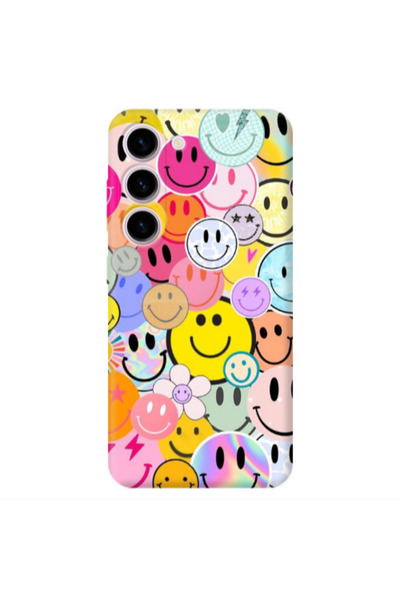 Other Samsung S23 Plus Smiley Stickers Transparent Silicone TPU Θήκη