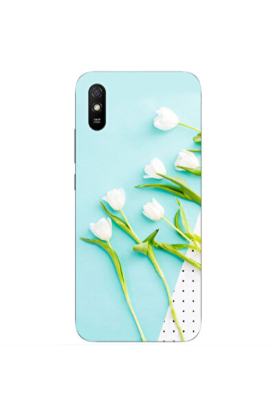 Other Xiaomi Redmi 9A White Tulips Transparent Silicone TPU Θήκη