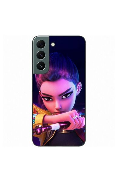 OEM Husa compatibila cu Samsung Galaxy S22 Silicon Gel Tpu Model KPop Demon H...