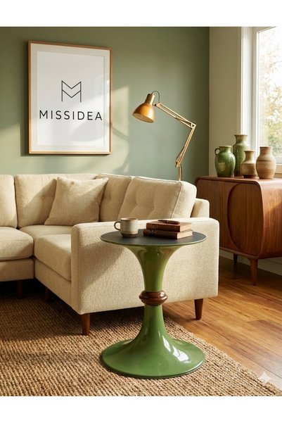 Missidea Tarz Yan Sehpa Yeşil