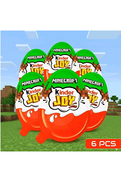Ferrero Kinder Joy Minecraft 2026! 20g (sürpriz yumurta) 6'lı Paket