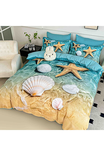 JOJO HOME Double Duvet Cover Set Top Bottom Set , 5D print pattern identical ...