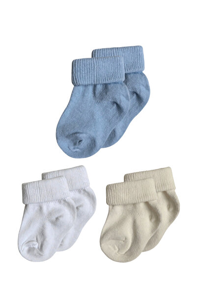 Panfilia 0-6 Months Cotton Baby Socks Set of 3