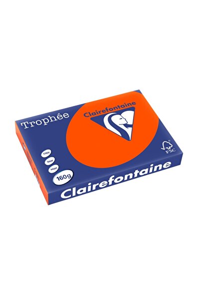 Clairefontaine Χαρτόνι Α3 160 γρ./τ.μ. έντονο χρώμα 250 τεμ./πακέτο πορτοκαλί