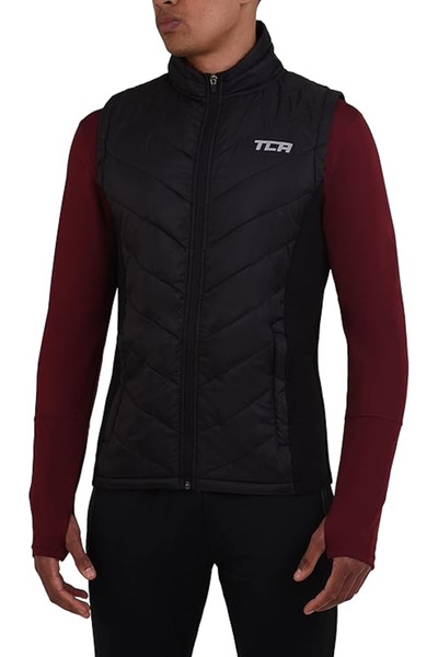 OEM Black lightweight vest, lined, breathable, with side pockets, XL