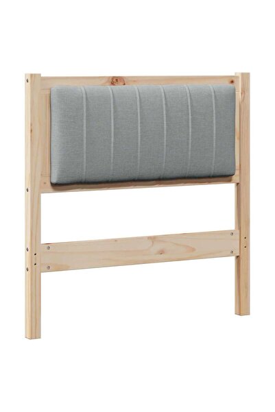 vidaxl Tăblie tapițată cu headboard Maro 75 cm Lemn de pin masiv