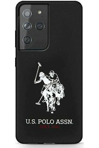 U.S. Polo Assn. Silicone Logo Back Cover Silicone Black (Galaxy S21 Ultra) Co...