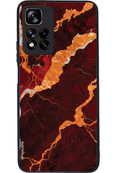 Other Θήκη Σειράς Sonique Marble για Xiaomi Redmi Note 11 Pro Plus 5G Κόκκινο