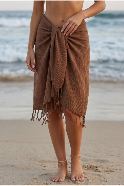 Dosimira Semi-Transparent Fringed Women's Pareo