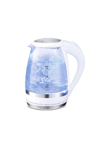 Kamille Fierbător electric din sticlă de 1.5L cu iluminare LED 2200W