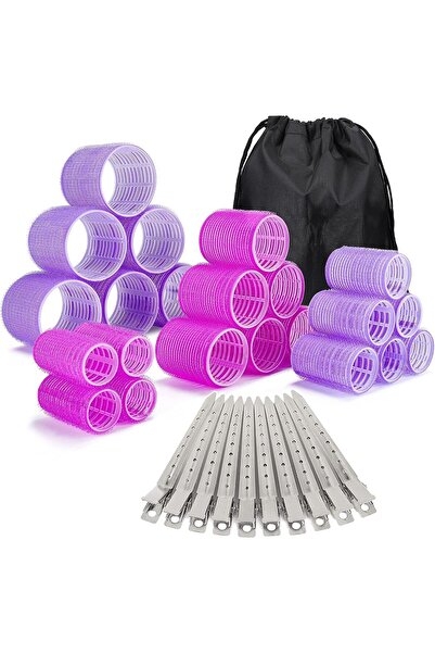 Arabest 33-Piece Self-Grip Hair Rollers Set,Heatless Curlers,for Long,Medium,...
