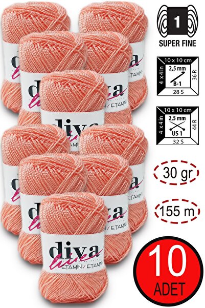 Diva İplik Diva Etamin 44 Yavruağzı (Pack of 10)