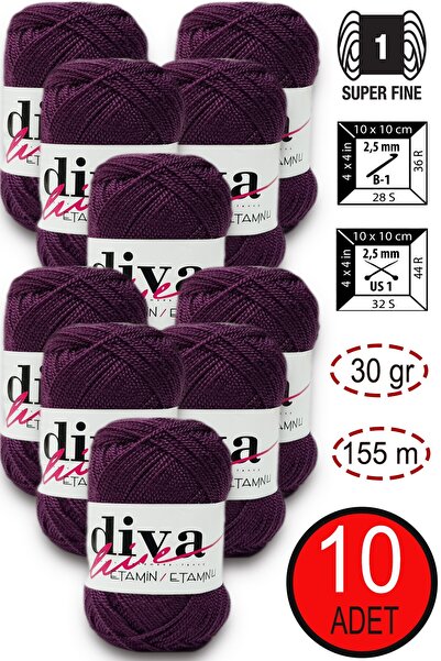 Diva İplik Diva Etamin 42 Vânătă (Pachet de 10)