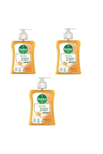 Dettol Set Săpun Lichid cu Miere și Vanilie, 3 x 250 ml