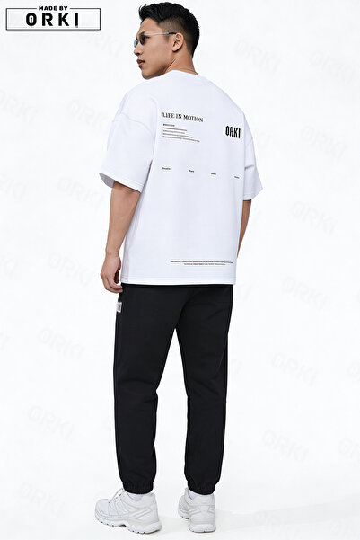 EFFRENATU Life in Motion Printed Unisex Oversize T-Shirt & Jogger Tracksuit Set