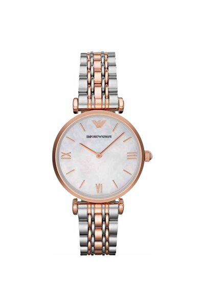 Emporio Armani Ρολόι με Ροζ Χρυσό Μεταλλικό Μπρασελέ - AR1683