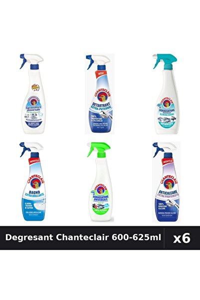 Chanteclair Set 6 Degresant Universal 600-625ml - 6 Arome Asortate Curatenie ...