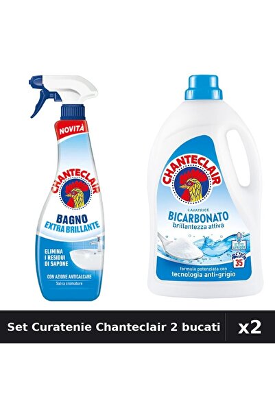 Chanteclair Set 2 Degresant și Detergent Lichid 625ml 1575ml - Bicarbonat Ext...