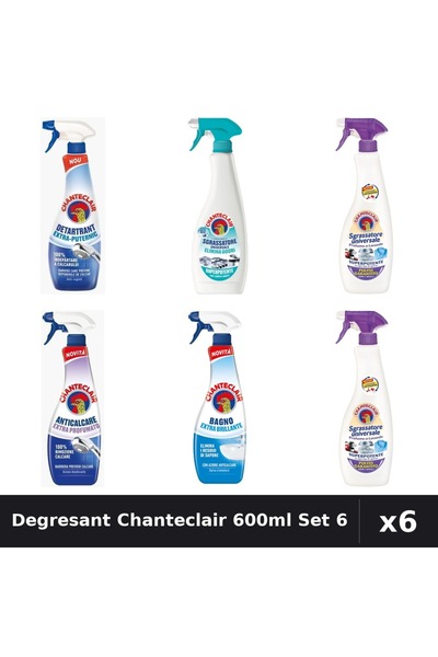 Chanteclair Set 6 Degresant Universal 600-625ml - Anti-Miros, Lavanda, Mosc Alb