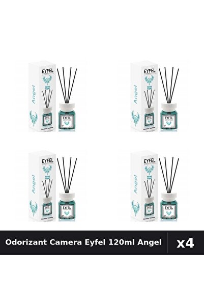 Eyfel Set 4 Odorizant Camera cu Betisoare Angel 120ml - Parfum Intens