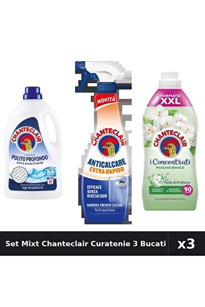 Chanteclair Set 3 Detergent și Balsam 1575ml + 1800ml + Degresant 625ml