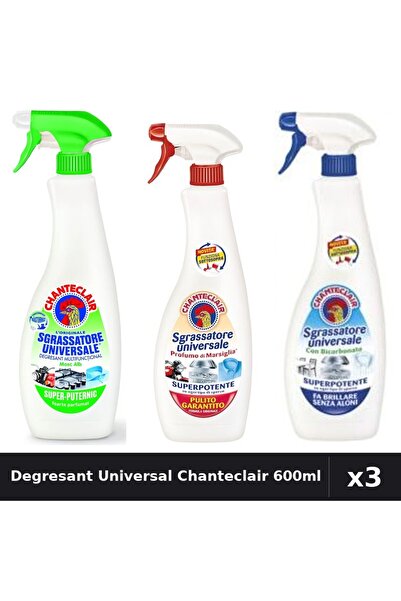 Chanteclair Set 3 Degresant Universal 600ml - Lămâie, Marsilia, Bicarbonat