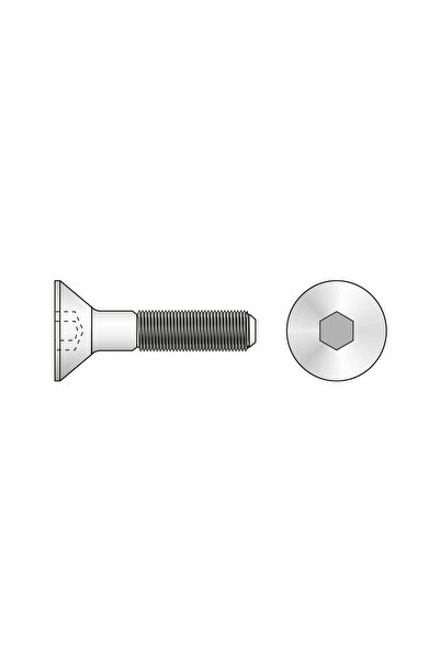 Rocast Set 150 x Surub Cap Inecat Locas Inbus DIN 7991 Otel Gr.8.8 Zincat-M5 ...
