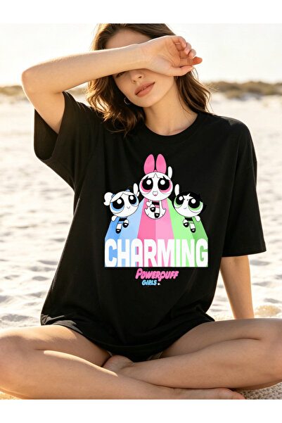 Fleck Casual Style T Shirts For Men Charming Powerpuff Girls Personalized Shirts