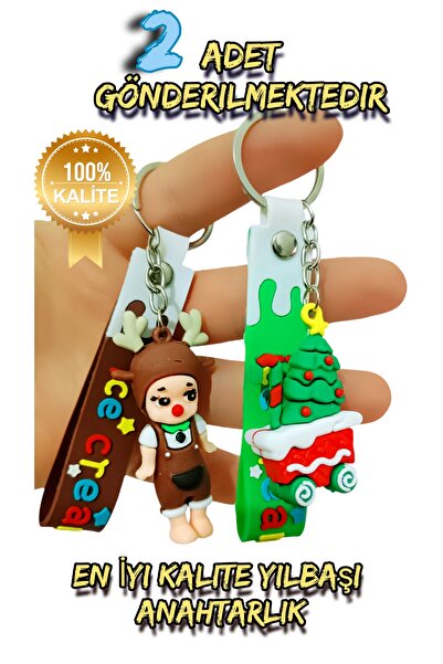 Pix Art On Christmas Themed Keychain 2 Pieces Will Be Sent
