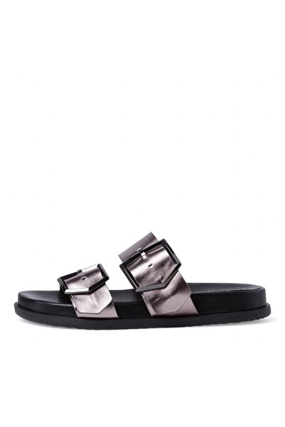 Tamaris Silver Slippers