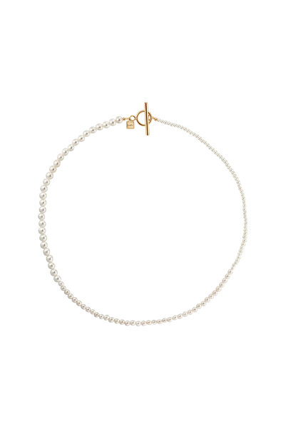 Lisa&Co. Colier Argint Pearl Gradient Delicate Argint placat cu rodiu / Shell...