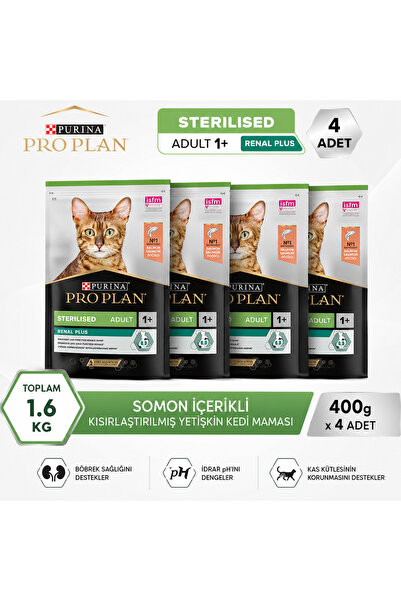 Pro Plan Sterilised Somonlu Kısırlaştırılmış Kedi Maması 400 gr x 4 Adet