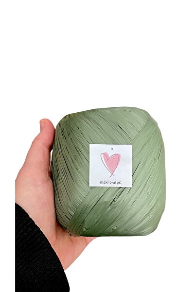 Makromİps Premium (100 Gr) Polyester Raffia Paper Thread Basement Leather Loo...