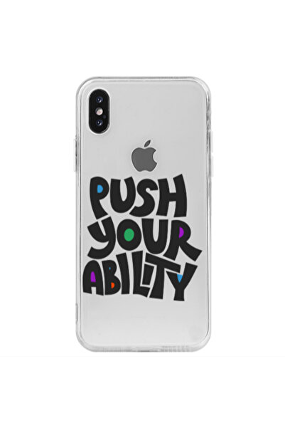 Other Apple iPhone Xs Push Your Ability Transparent Silicone TPU Θήκη
