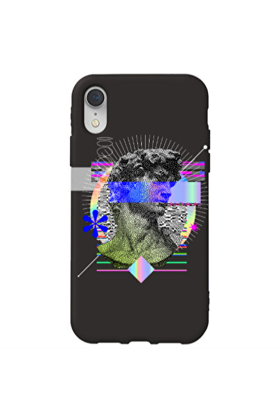 Other Apple iPhone Xr Statue pixels Black Colored Silicone TPU Θήκη