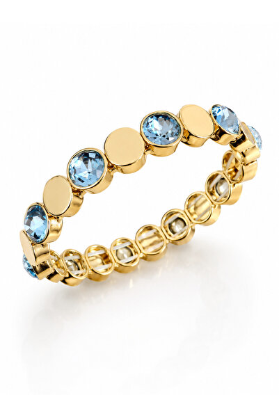 Angelovia 14K Gold Mavi Kristal Bileklik
