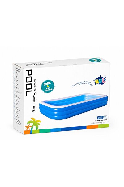 OEM Inflatable Pool 210x145x45 cm, 3 Rings, for Children and Family, Durable ...