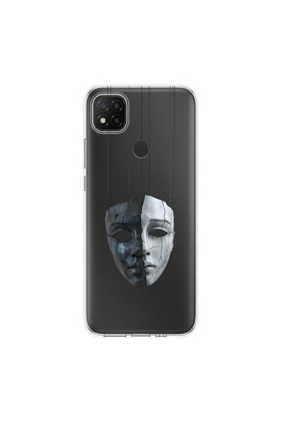 PPKin Redmi 9C Compatible Aesthetic Face 7 Design Transparent Case