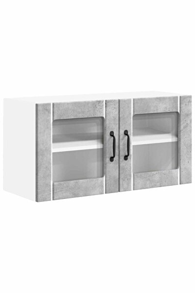 vidaxl Dulap de bucătărie Gri din beton 80 x 31 x 40 cm Lemn compozit