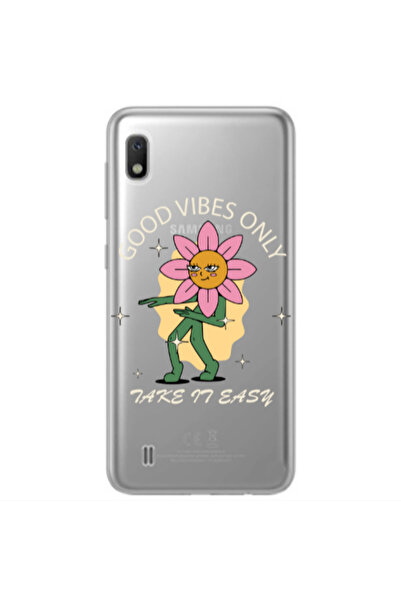 Other Samsung A10 Good Vibes Only Transparent Silicone TPU Θήκη
