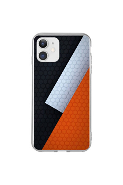 Other Apple iPhone 12 Mini Coated hexagon Transparent Silicone TPU Θήκη