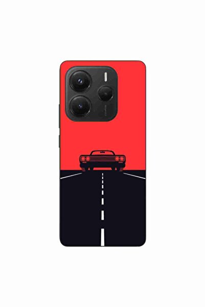 OEM Husa compatibila cu Xiaomi Redmi Note 14 5G Silicon Gel Tpu Model Red Sky...