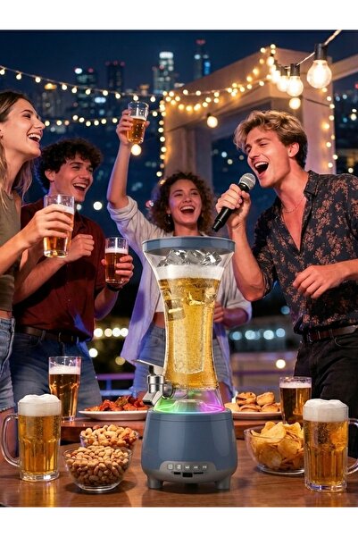 SHYA PartyTower Πολυλειτουργικός Διανομέας Ποτών – Με ηχείο Bluetooth, Φωτισμ...